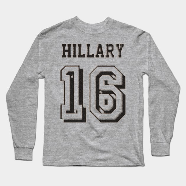Hillary Clinton Long Sleeve T-Shirt by ESDesign